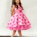 Платье для девочки нарядное БУШОН ST10, стиляги цвет барби