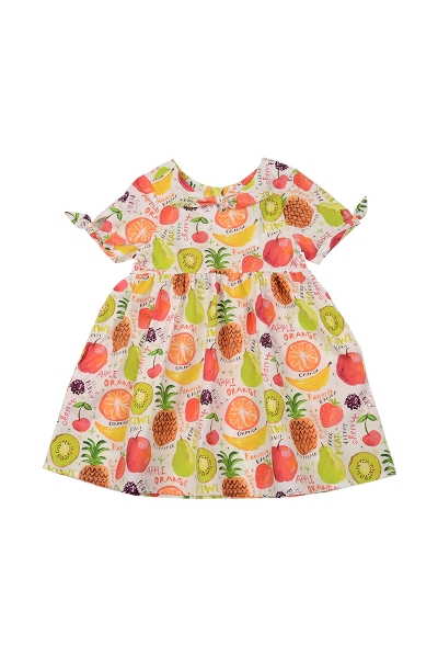 Платье для девочек Mini Maxi, модель 6419, цвет мультиколор - Платья для девочек с коротким рукавом