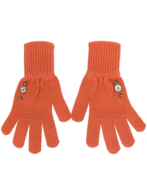 Перчатки для мальчика Егор, Миалт темно-оранжевый, весна-осень