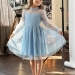 Платье для девочки нарядное БУШОН ST77, цвет голубой