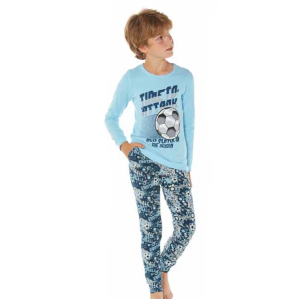 Пижама для мальчика, цвет голубой, 9793-Baykar - Пижамы для мальчиков