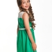 Платье для девочек Mini Maxi, модель 1493, цвет белый/зеленый