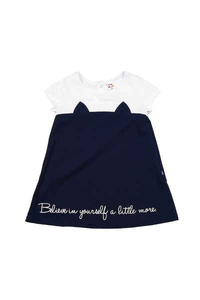 Платье для девочек Mini Maxi, модель 1620, цвет синий - Платья для девочек с коротким рукавом