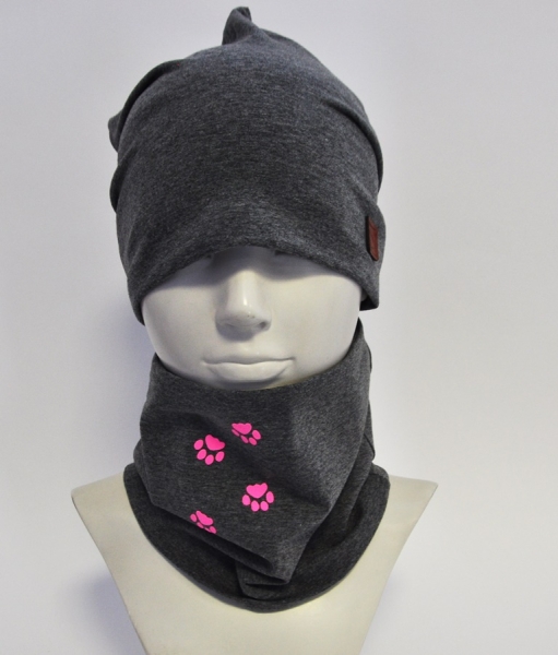 Комплект для девочек Mini Maxi, модель 3022 - Комплект: шапочки и шарф