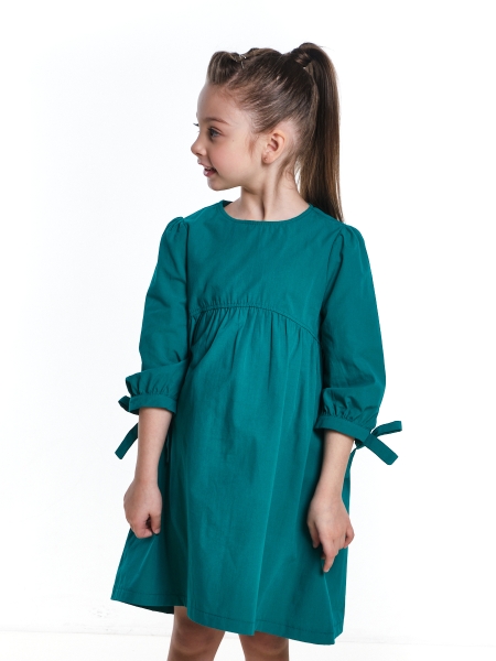 Платье для девочек Mini Maxi, модель 7386, цвет бирюзовый - Платья для девочек с рукавом 3/4