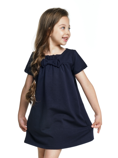 Платье для девочек Mini Maxi, модель 1269, цвет синий - Платья для девочек с коротким рукавом