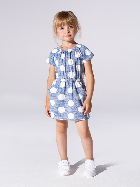 Платье для девочек Mini Maxi, модель 1414, цвет мультиколор - Платья для девочек с коротким рукавом