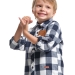 Рубашка для мальчиков Mini Maxi, модель 8014, цвет клетка