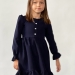 Платье для девочки школьное БУШОН ST52, цвет темно-синий