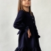 Платье для девочки школьное БУШОН ST52, цвет темно-синий