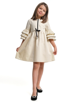Платье для девочек Mini Maxi, модель 8059, цвет бежевый