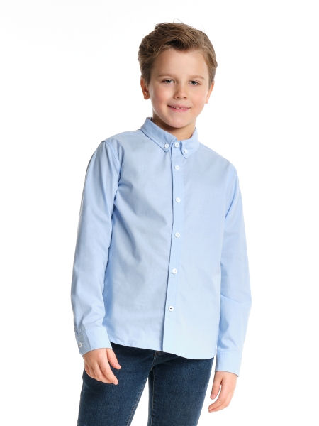 Рубашка для мальчиков Mini Maxi, модель 6609, цвет голубой - Рубашки с длинным рукавом