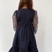 Платье для девочки нарядное БУШОН ST52, цвет темно-синий