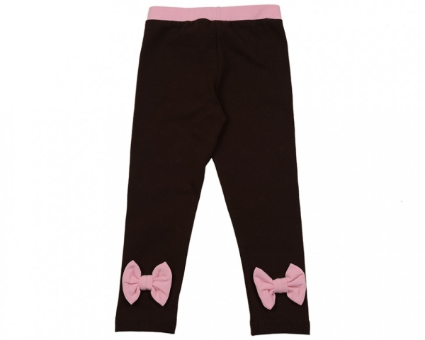 Легинсы для девочек Mini Maxi, модель 0659, цвет коричневый/розовый - Легинсы / лосины