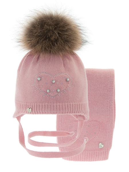Комплект для девочки Млада комплект, Миалт розовый, зима - Комплекты: шапка и шарф