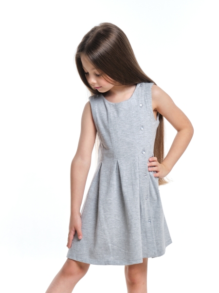 Платье для девочек Mini Maxi, модель 3286, цвет серый - Платья для девочек с коротким рукавом