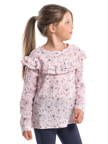 Блузка для девочек Mini Maxi, модель 3860, цвет розовый - Блузки с длинным рукавом / текстиль