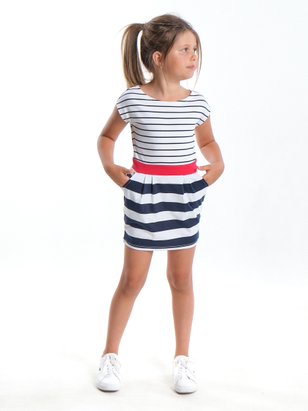 Платье для девочек Mini Maxi, модель 0786, цвет мультиколор - Платья для девочек с коротким рукавом