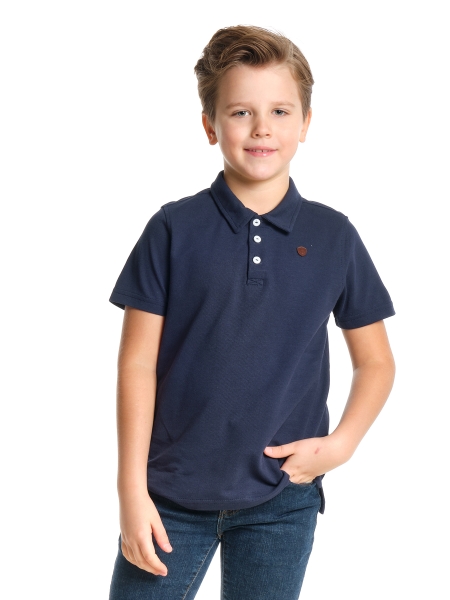 Поло для мальчиков Mini Maxi, модель 2055, цвет темно-синий - Поло / футболки короткий рукав