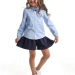 Блузка для девочек Mini Maxi, модель 4872, цвет голубой