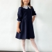 Платье для девочки школьное БУШОН SK16, цвет темно-синий