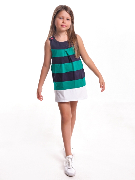 Платье для девочек Mini Maxi, модель 1344, цвет зеленый - Платья для девочек с коротким рукавом