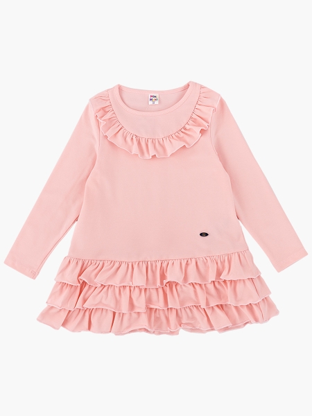 Платье для девочек Mini Maxi, модель 6783, цвет кремовый/розовый - Платья для девочек с длинным рукавом