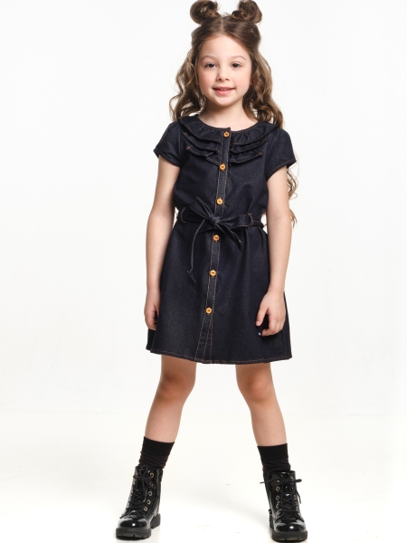 Платье для девочек Mini Maxi, модель 4462, цвет синий - Платья для девочек с коротким рукавом