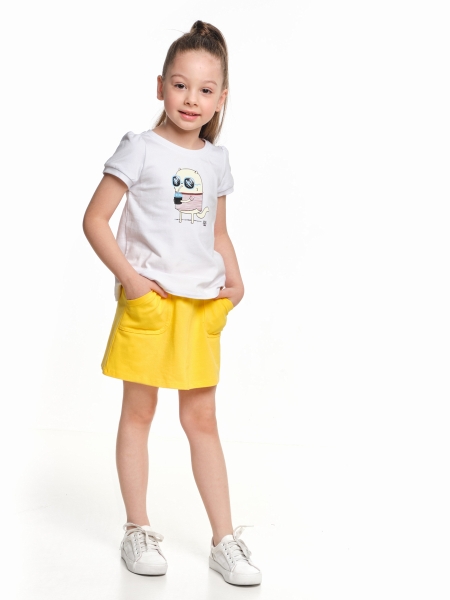 Комплект одежды для девочек Mini Maxi, модель 1730/1731, цвет белый - Комплекты трикотажные