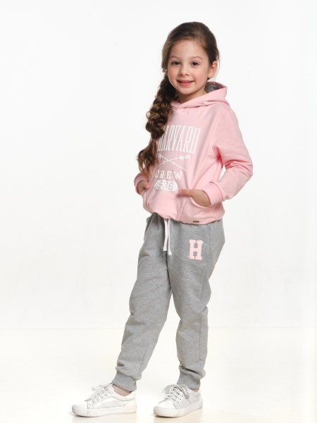 Спортивный костюм для девочек Mini Maxi, модель 2248, цвет кремовый/розовый/серый - Костюмы спортивные