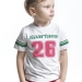 Футболка для мальчиков Mini Maxi, модель 0188, цвет белый/зеленый