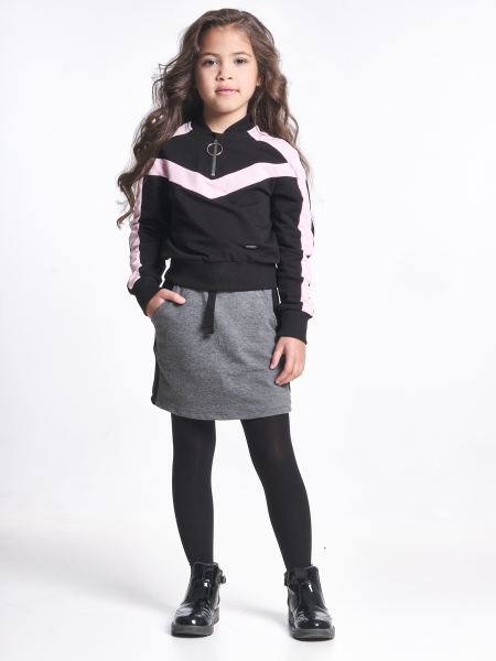 Комплект одежды для девочек Mini Maxi, модель 6823/6824, цвет черный/розовый - Комплекты трикотажные