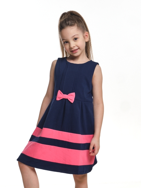Платье для девочек Mini Maxi, модель 2912, цвет синий - Платья для девочек с коротким рукавом