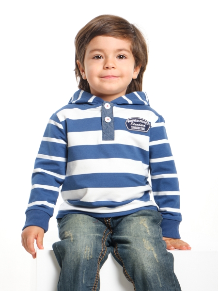 Худи для мальчиков Mini Maxi, модель 2054, цвет мультиколор - Худи, толстовки с капюшоном