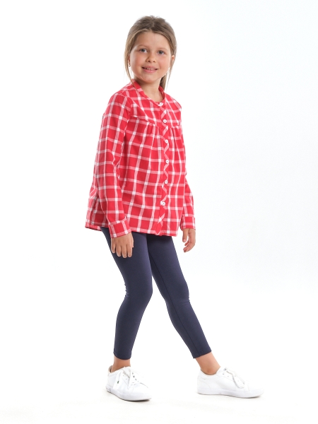 Комплект одежды для девочек Mini Maxi, модель 3747, цвет красный/клетка - Комплекты трикотажные