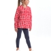 Комплект одежды для девочек Mini Maxi, модель 3747, цвет красный/клетка