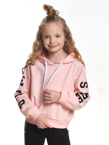 Джемпер для девочек Mini Maxi, модель 7427, цвет розовый - Толстовки с капюшоном / худи