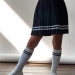 Юбка для девочек школьная БУШОН, модель SK9018, цвет темно-синий