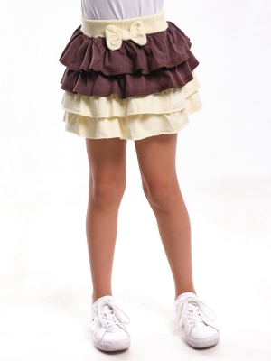 Юбка для девочек Mini Maxi, модель 0739, цвет коричневый