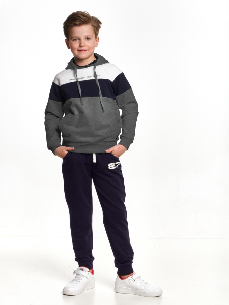 Спортивный костюм для мальчиков Mini Maxi, модель 0401, цвет темно-синий/графит - Костюмы спортивные