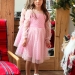 Платье для девочки нарядное БУШОН ST58, отделка фатин, цвет розовый