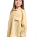 Рубашка для девочек Mini Maxi, модель 7983, цвет желтый/клетка