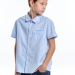 Рубашка для мальчиков Mini Maxi, модель 5128, цвет голубой