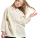 Рубашка для девочек Mini Maxi, модель 7961, цвет кремовый