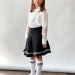 Юбка для девочек школьная БУШОН, модель SK9019, цвет черный