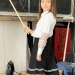 Юбка для девочек школьная БУШОН, модель SK9019, цвет черный