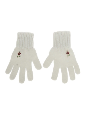 Перчатки для девочки Наоми, Миалт белый, весна-осень