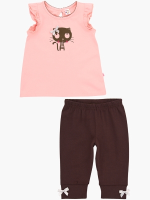 Комплект для девочек Mini Maxi, модель 1727/3537, цвет розовый