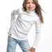 Джемпер для девочек Mini Maxi, модель 0662, цвет белый