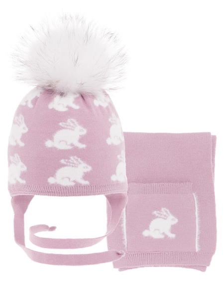 Комплект для девочки Лулу комплект, Миалт светло-сиреневый, зима - Комплекты: шапка и шарф